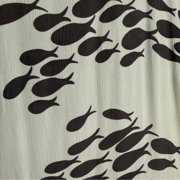 NWT Ava Sky Dress Anessa — Macadamia Fish print | size S. Maxi length. - Picture 6 of 8